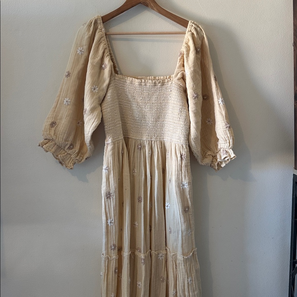 Free People Dahlia Smocked Maxi Dress - Large - Picture 7 of 12
